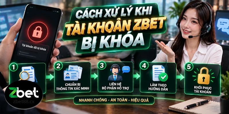 Cách xử lý khi tài khoản ZBET bị khóa