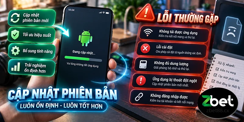 Cập nhật phiên bản và lỗi thường gặp
