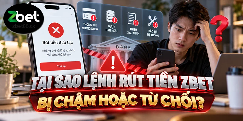 Tại sao lệnh rút tiền ZBET bị chậm hoặc từ chối?