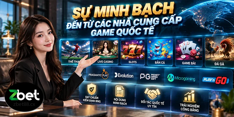 Sự minh bạch đến từ các nhà cung cấp game quốc tế
