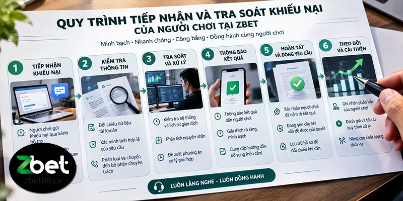 Quy trình tiếp nhận và tra soát khiếu nại của người chơi