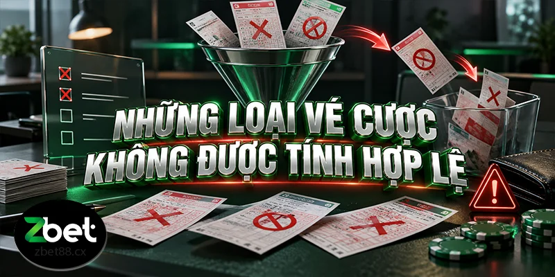 Những loại vé cược không được tính là hợp lệ